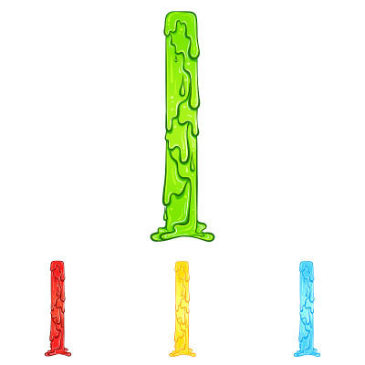 字母I用流滴颜色