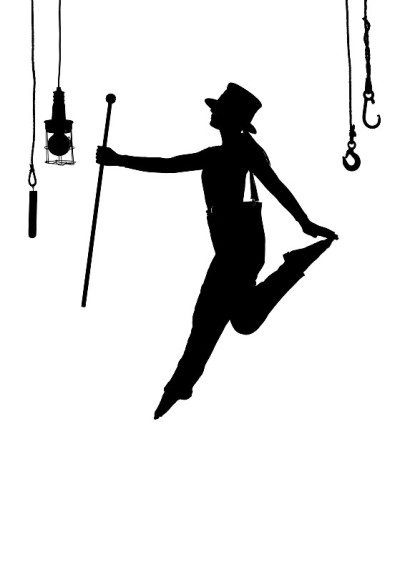 女舞者在半空中跳跃