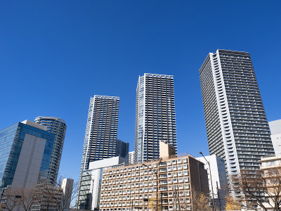 东京海滨地区的高层公寓