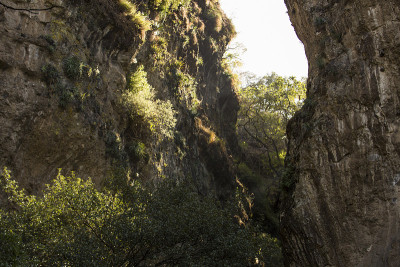 考古区，Tepozteco徒步旅行