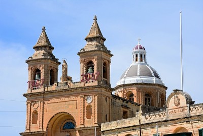 马耳他Marsaxlokk教区教堂。