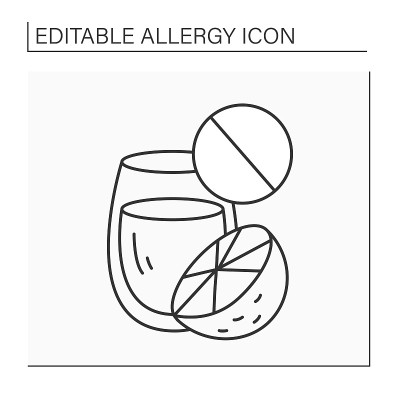 对食品线图标过敏