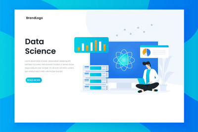 数据科学登陆页概念