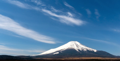 日本山中子湖的富士山