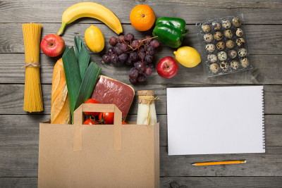 食品类纸袋及空白页笔记本