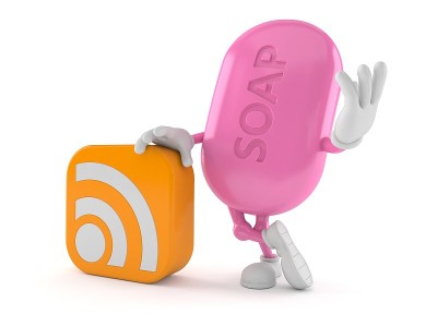 带有RSS图标的Soap字符