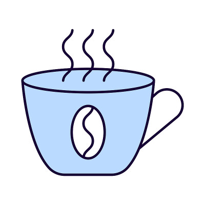 Hot coffee icon vector design