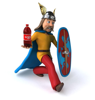 高卢乐趣- 3D插图