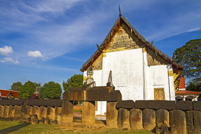 古老建筑Wat Phra Si Ratanamahathat temple