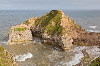 约克郡Flamborough Head的海岸誓言