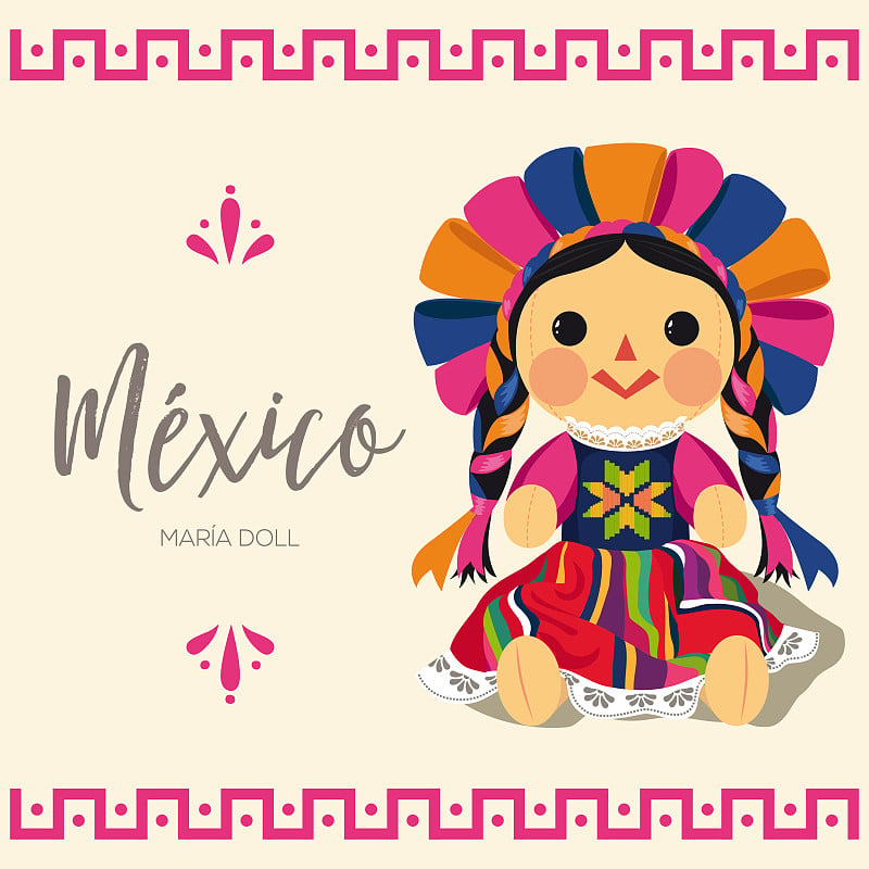 Mexican Traditional Doll, Maria