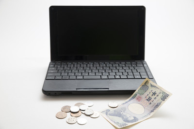 注意个人电脑和日元