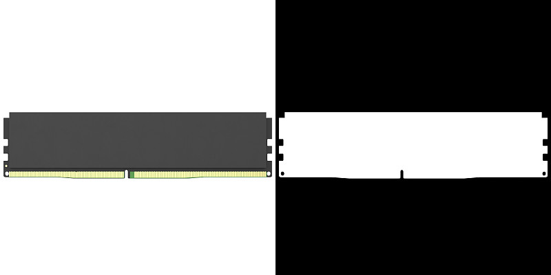 黑色外壳的DDR5 RAM内存模块
