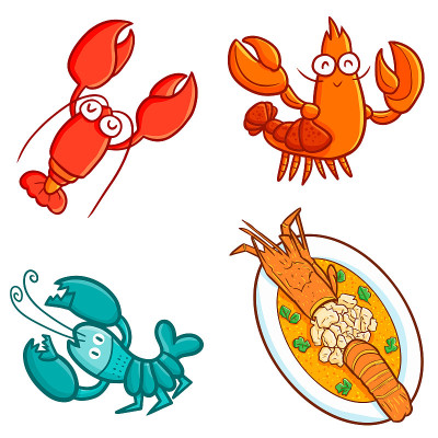 cute lobster set