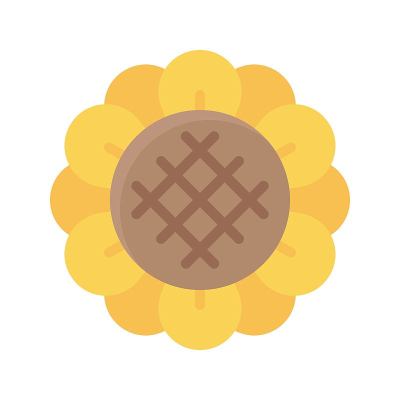 向日葵图标，感恩节相关向量