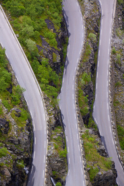 上面的山路