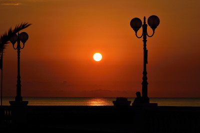 海上日落