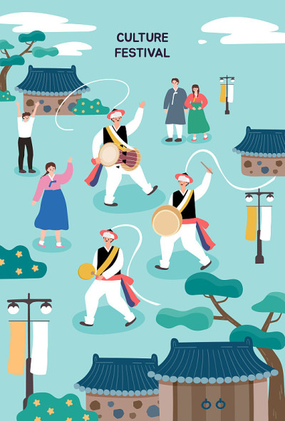 Korean Traditional Illustration