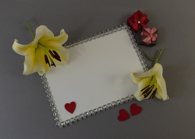 greeting postcard or Internet banner with space fo