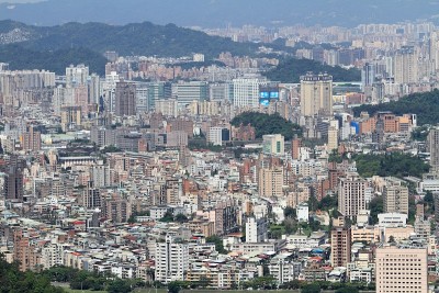 台北城市景观从猫空，台湾