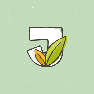 J字母标志手绘与毡尖钢笔在柔和的颜色。
