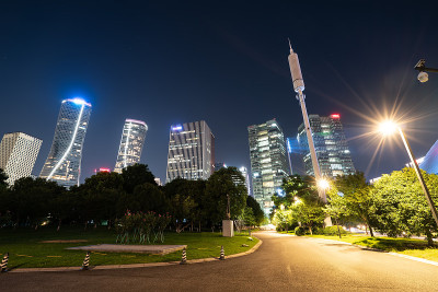 杭州金融中心的建筑景观