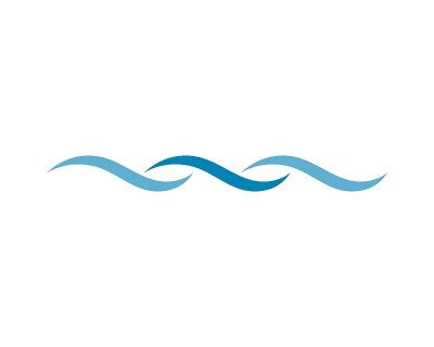 水波符号和图标模板