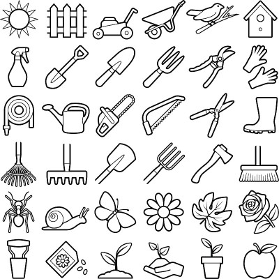 花园工具图标