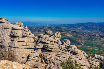 El Torcal de Antequera, Andalusia, Spain，在Antequer