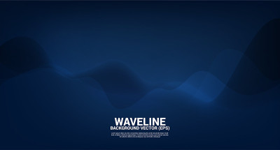 蓝色流体曲线形状背景。