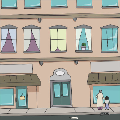 家人逛街