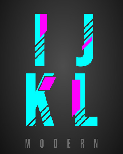 字体现代设计