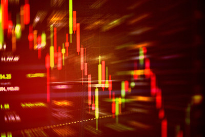 股票危机红色价格下跌图表下跌