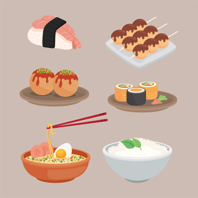 日本的美味的食物