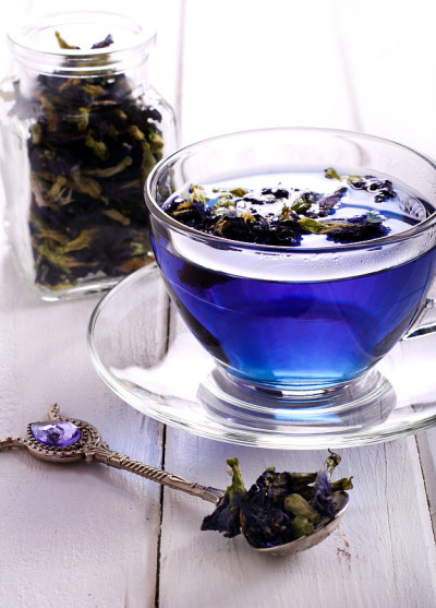 蝴蝶豌豆蓝茶