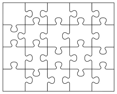谜题。矢量图