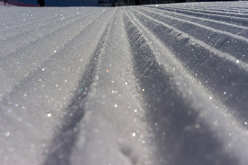 新修整的滑雪道