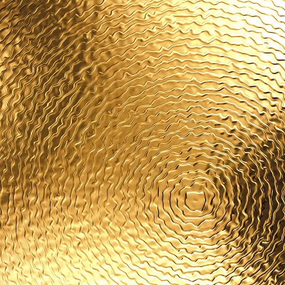 3d抽象黄金金属背景，金色金属纹理