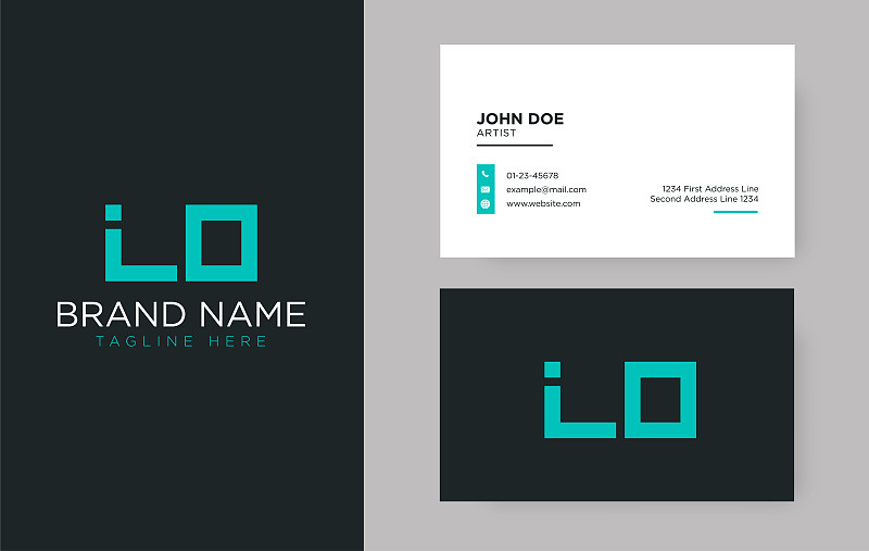 Premium letter LO logo with an elegant corporate i