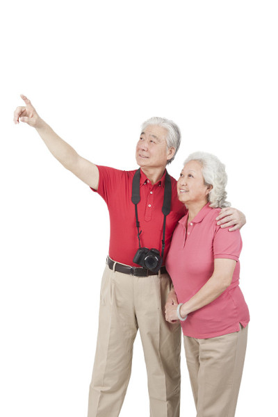 老年夫妇画像