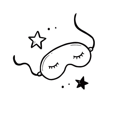 手画的眼睛睡眠面具