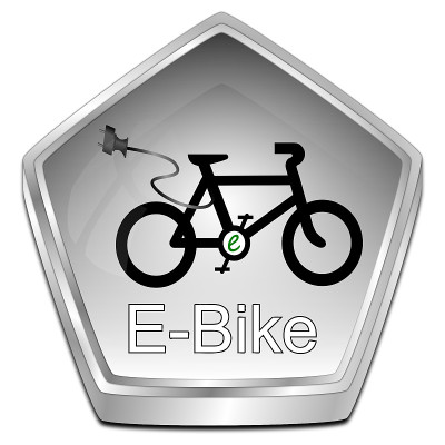 电动自行车按钮- 3D插图