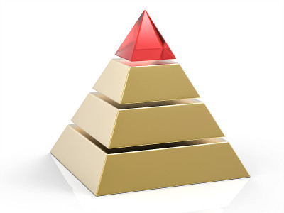 三维孤立金字塔背景