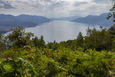 从阿格拉村和山上看到的马焦雷湖
