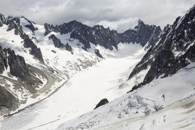 从Aiguille des grandes Montets (argentiere,Chamonix