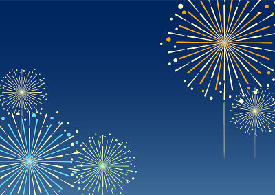 Fireworks background illustration material / vecto