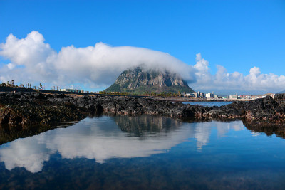 山房山，海岸，云;
