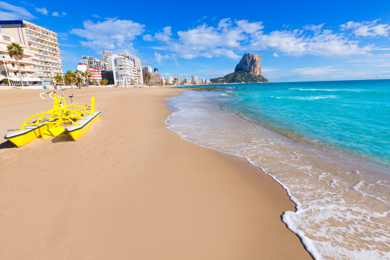 Calpe playa Arenal Bol海滩附近的Penon Ifach Alicante