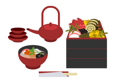 日本传统新年菜肴