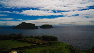 海景Cabras岛，Terceira岛，亚速尔群岛，葡萄牙